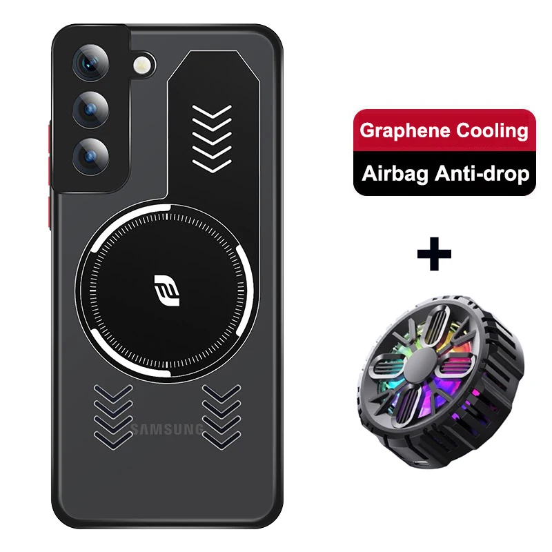 Dissipação de Calor de Grafeno para Samsung Galaxy S23 Ultra Tampa de Resfriamento Respirável Ventilador Refrigerador 5g Case de