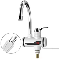 Robinet chauffe-eau électrique 3000W, mitigeur chaud/froid, température réglable, chauffe-eau sans réservoir, fournitures pour cuisine et salle de bain 5