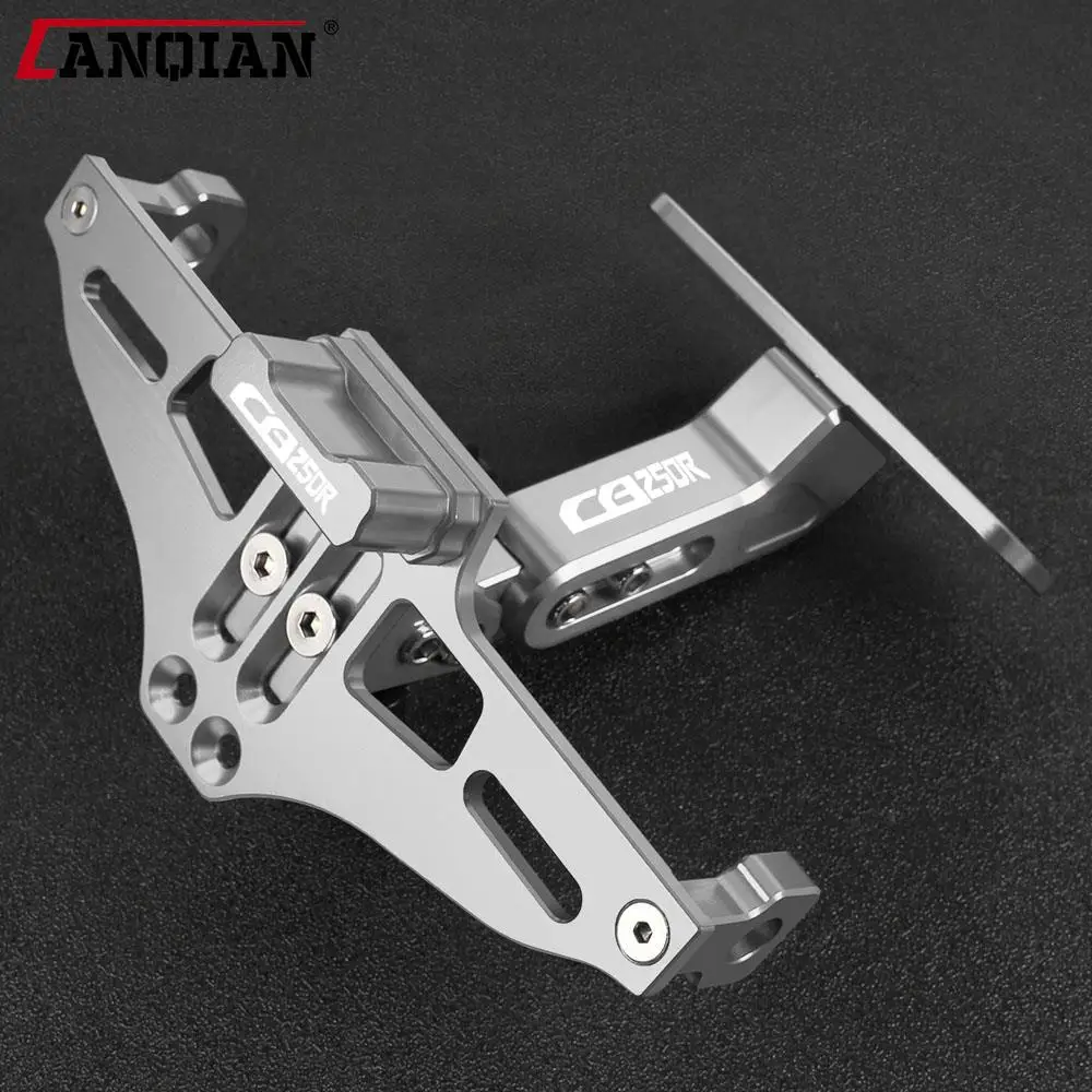 

For Honda CB250R CB 250R 2017-2023 CNC Accessories License Plate Bracket Holder with LED Light Indicator rear bracket with light