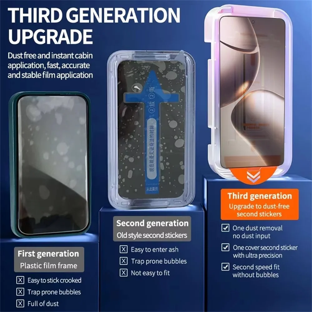 Premium Oleophobic Tempered Glass Screen Protector - Easy Installation, 1-3 PCS