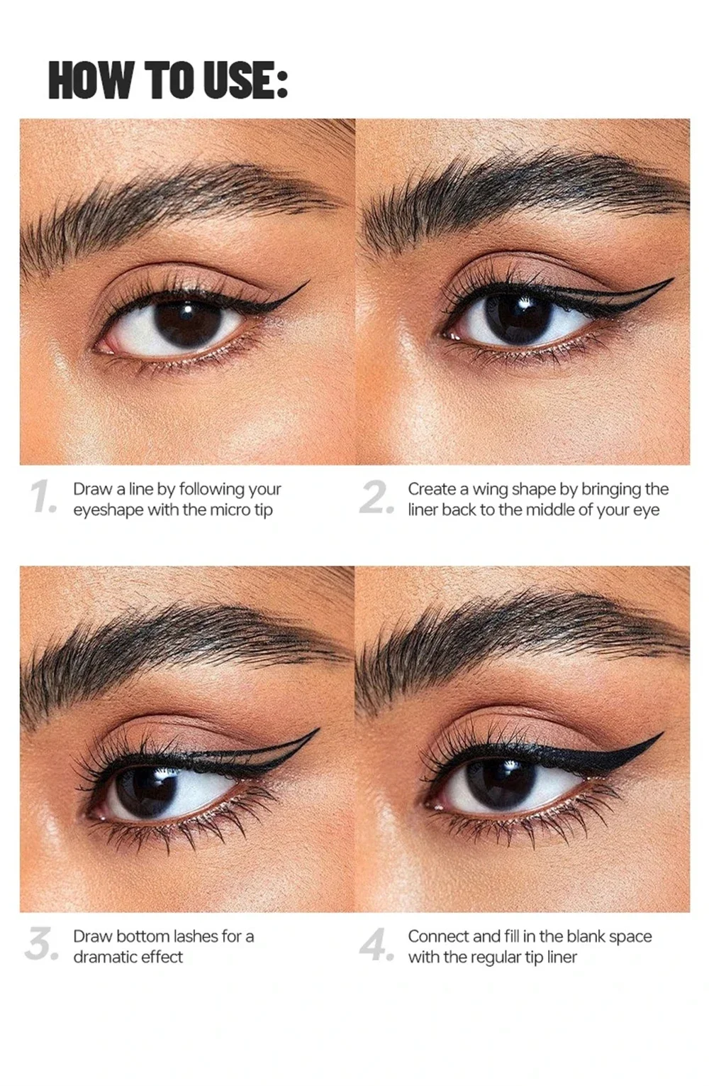 Waterproof Long Lasting Black Eyeliner Pencil Smudge Proof Set_voghion.com