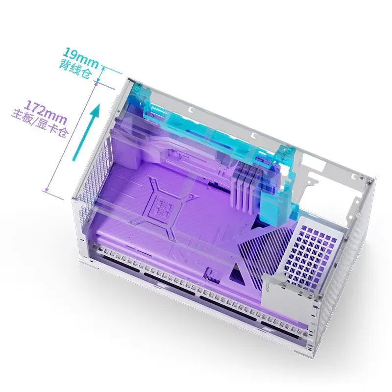 JONSBO D32 STD/PRO Version MINI Desktop Case for MINI-ITX/M-ATX/M-ATX Back-Insert Motherboard support 240mm water cooling