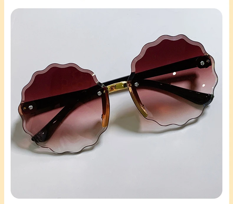 Children's Color Changing Sunglasses Retro Fashion Shade Sunglasses Girl Baby Frameless Party Travel Sunglasses_voghion.com