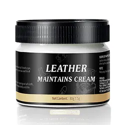 Leather Cream Conditioner for Nourishing and Polishing Leather Items
