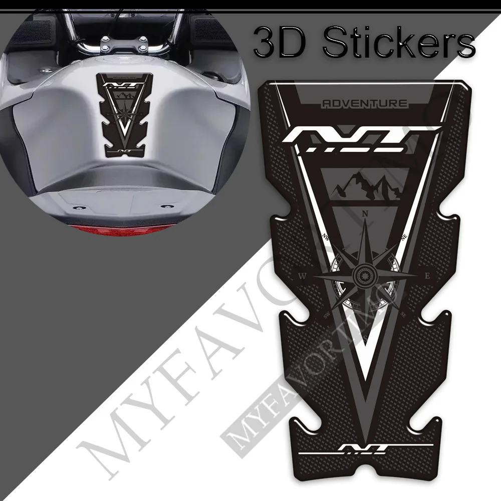 For Honda NT 650 700V 1000 1100 NT650 NT1100 Adventure Protector Motorcycle Tank Pad Stickers Decals Gas Fuel Oil Kit Knee