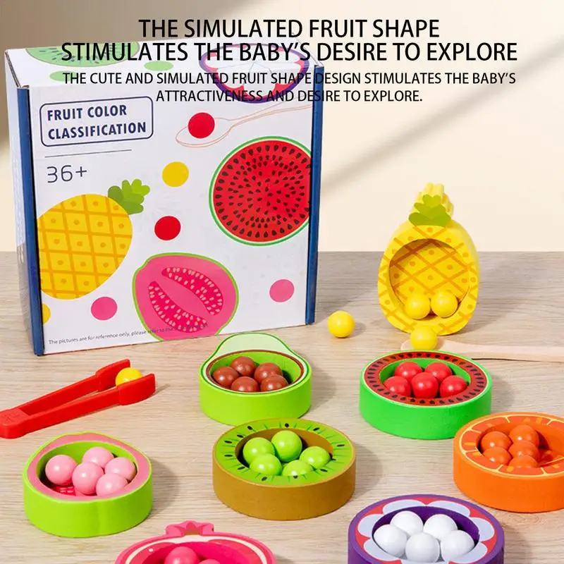 

Montessori Color Sorting Toys Early Educational Toys Color Recognition Number Math Toys Color Sorting Matching Game Toys For Kid