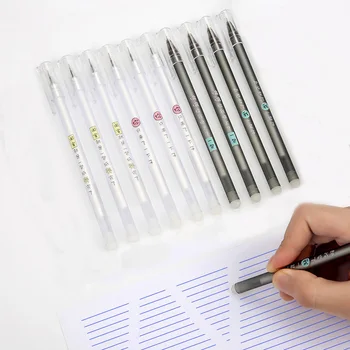 Penna neutra dell'inchiostro blu nero 0.5mm delle penne del Gel cancellabili del fumetto semplice di 3 pz/set per gli strumenti di scrittura dell'ufficio della scuola cancelleria di Kawaii