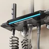 Hot Cold Bathroom Shower Faucet Set 4 Functions Shower Set Mixer Shower System Wall-mounted Temperature Digital Display 4