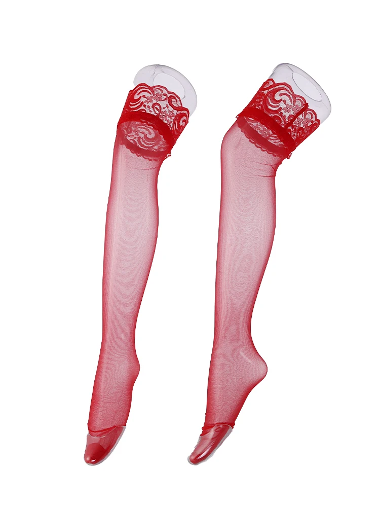 Women Socks Fishnet Floral Stockings Hollow Out Long Transparent Over Knee Thigh High Nightclub Pantyhose
