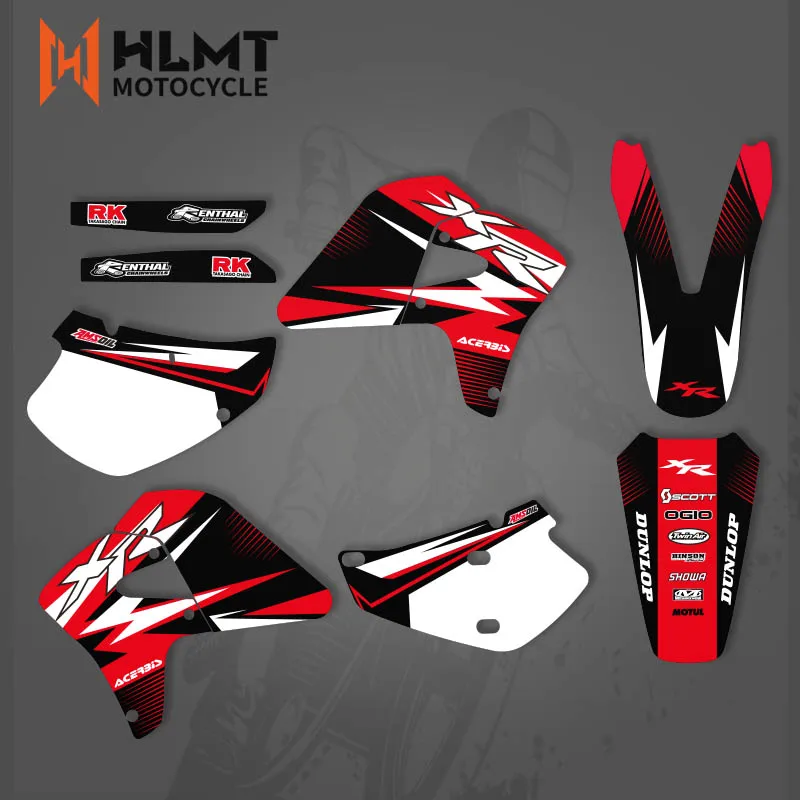 HLMT GRAPHICS & BACKGROUNDS DECALS STICKERS Kits For Honda XR650R 2000 2001 2002 2003 04 05 06 07 08 2009 XR650 R XR 650R door lock cylinder for vw passat 2000 2009 lupo 2000 2003 3b0837167 3b0837168