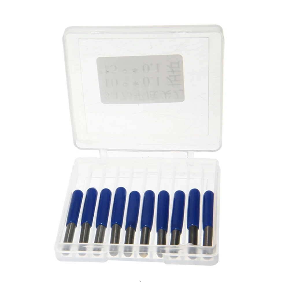 카바이드 PCB 조각 비트, CNC 라우터 비트, 밀링 커터 도구, 10 도, 15 도, 20/30 도, 3.175mm, 20 개
