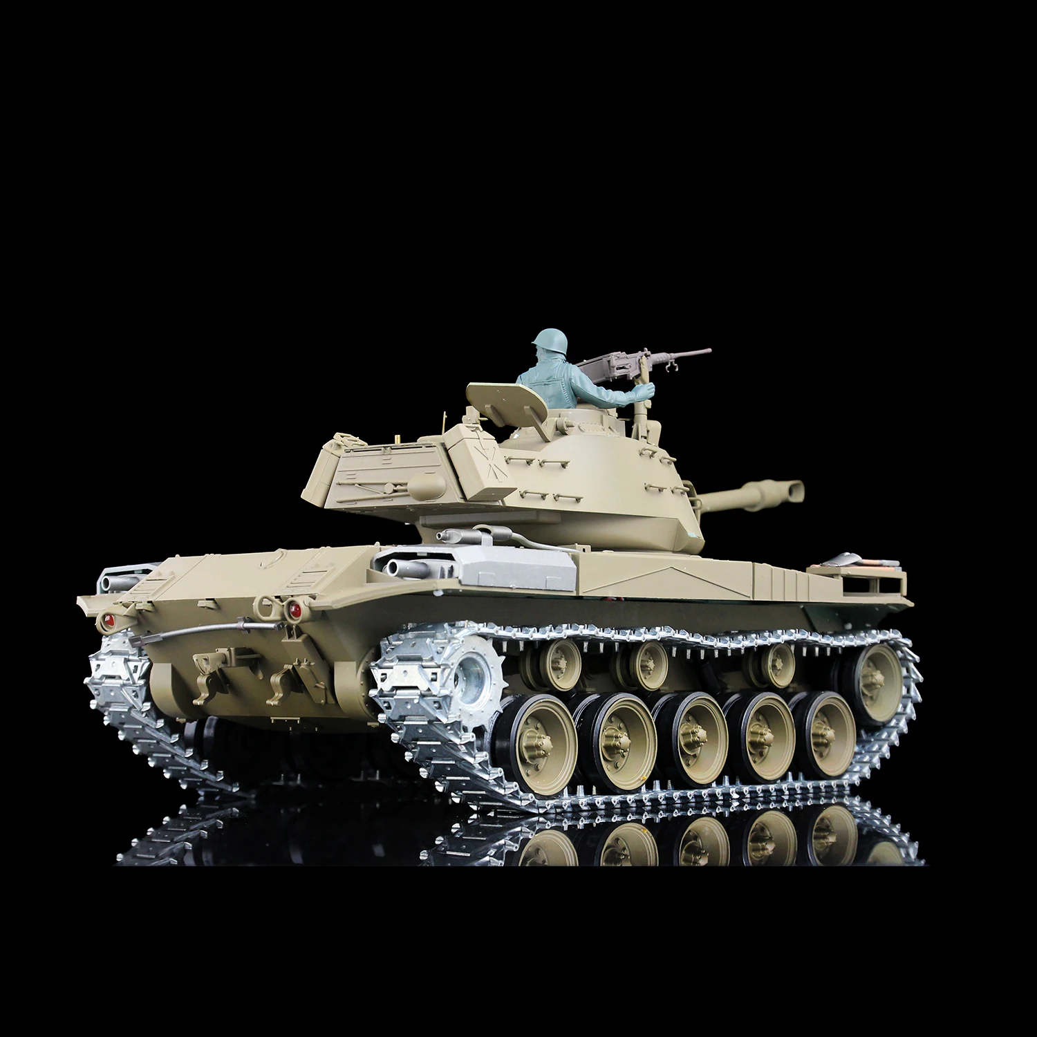 1/16 HENG LONG 7.0 Upgraded Walker Bulldog Army RC Tank 3839 360° Turret Barrel Recoil Metal Tracks Smoke Unit BB Gun TH20337 2
