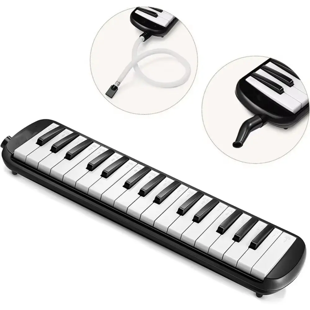 Adult 32 Keys Pianica Mouthpiece Piano Keys Harmonica Educational Keyboard Style Mouth Organ Beginners