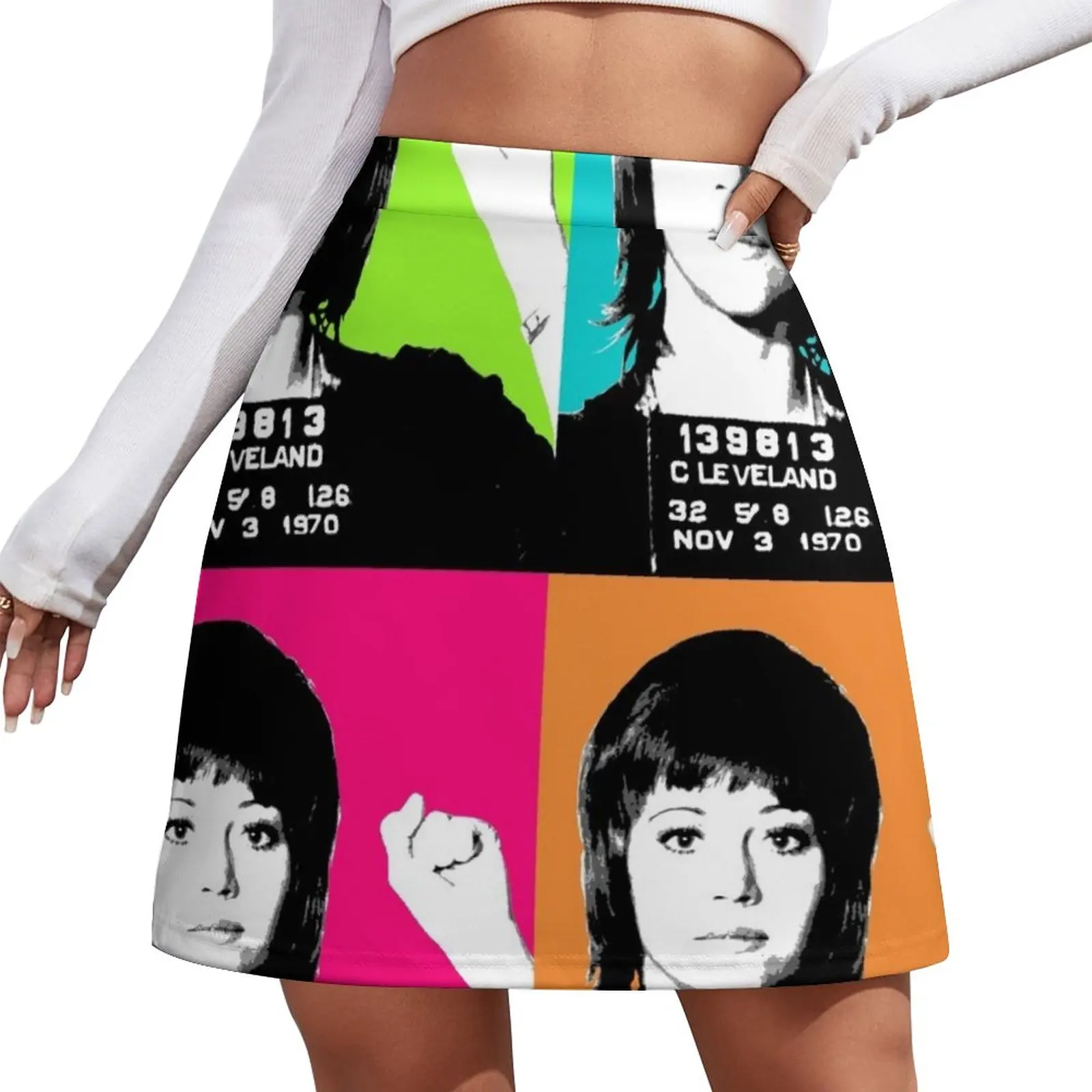 

Jane Fonda Mug Shot x4 Mini Skirt korean style women clothing women's summer clothing 2024 Clothes for summer