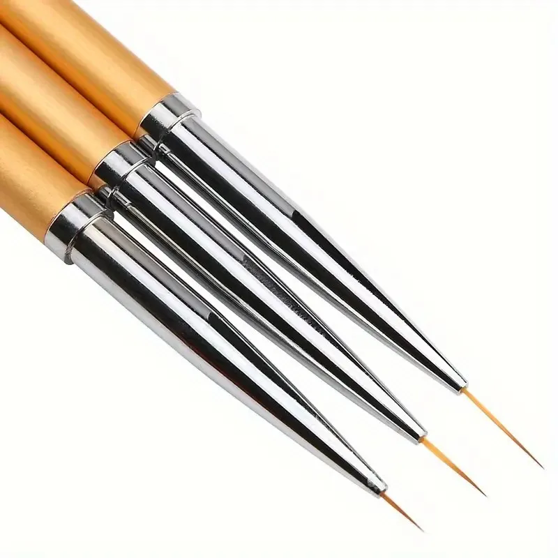 Nail art color drawing brush, nail glue extension brush eyeliner brush set, French stripe nail eyeliner brush, nail brush - Image 3