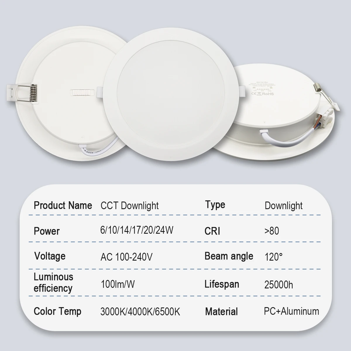 1-10pcs Led Surface Mounted Spot Downlight CCT 3000/4000/6500K Anti-glare Ceiling Lamp Foldable Spotlights for BedRoom Bathroom 3