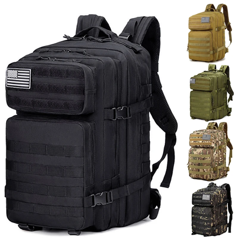 

48L/25L Camping Tactical Backpack Man Military Bags Large Capacity Waterproof Hunting Nylon Pack Sport Trekking Fishing Rucksack