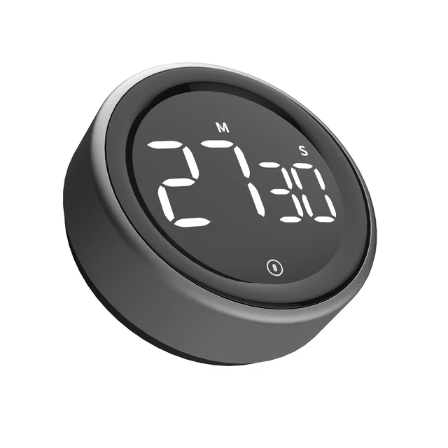 Vocoo Digital Kitchen Timer,Countdown Countup Timer with Large LED Display Volume Adjustment,Timer for Cooking, Classroom - Black, Size: One Size