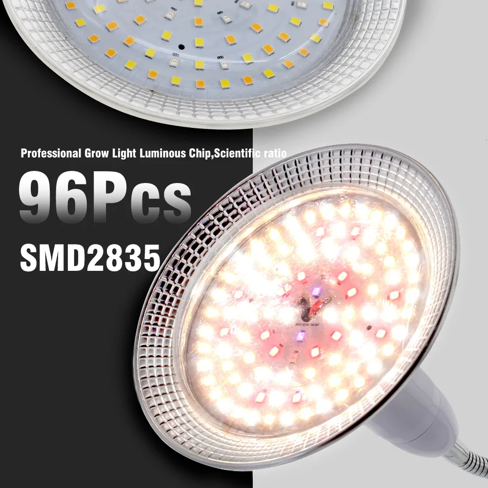 Led Grow Light E27 18W Full Spectrum For Plants Greenhouse