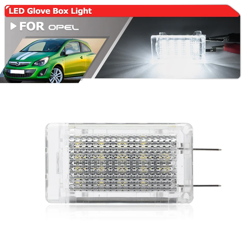 1X Per Opel Corsa A D Omega B Senator B Zafira B Kadett E Oem Sostituzione Led Glove Box Light Car Interior White Lighting