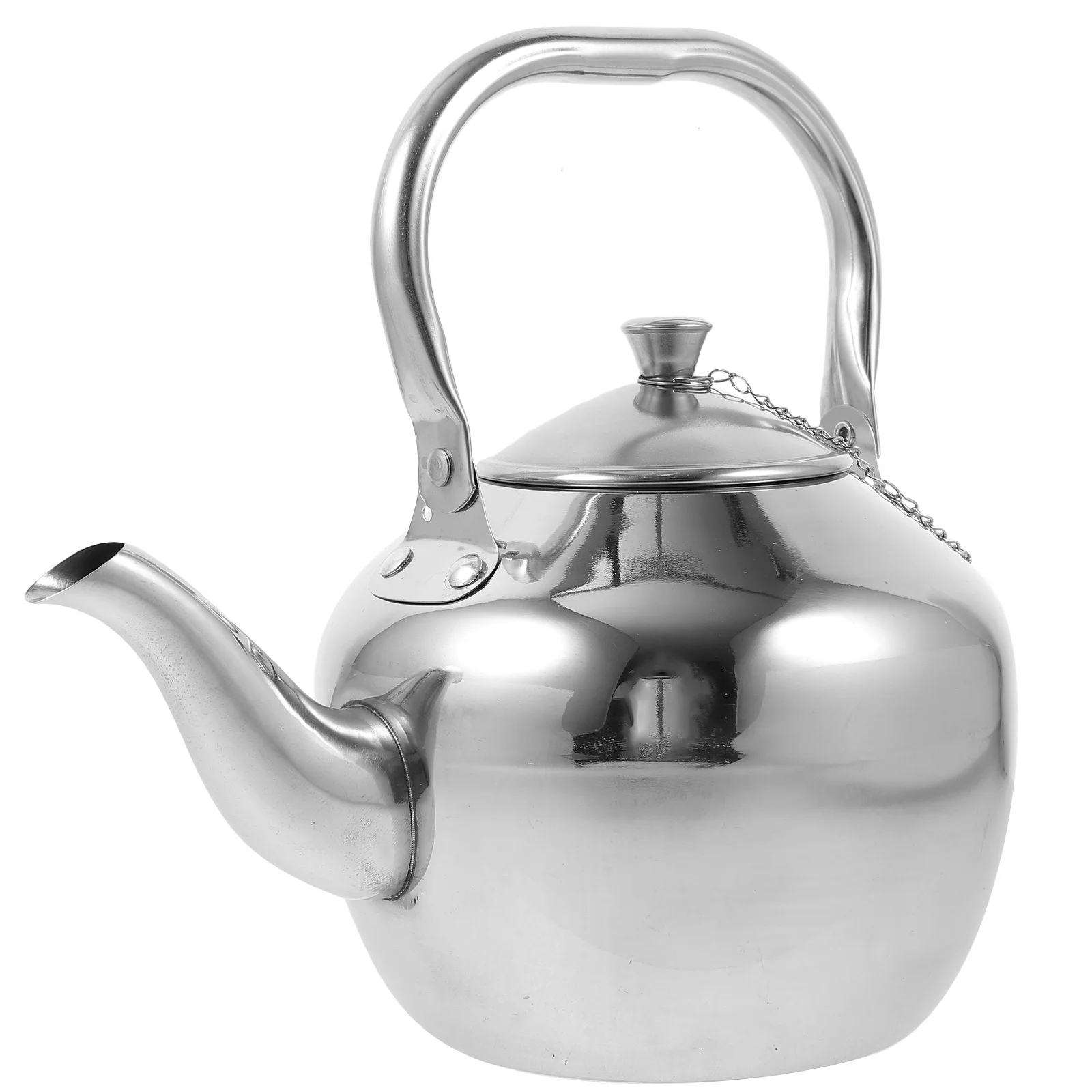 

Stainless Steel Tea Pot with Handle Kitchen Tea Pot for Loose Tea Water Kettle