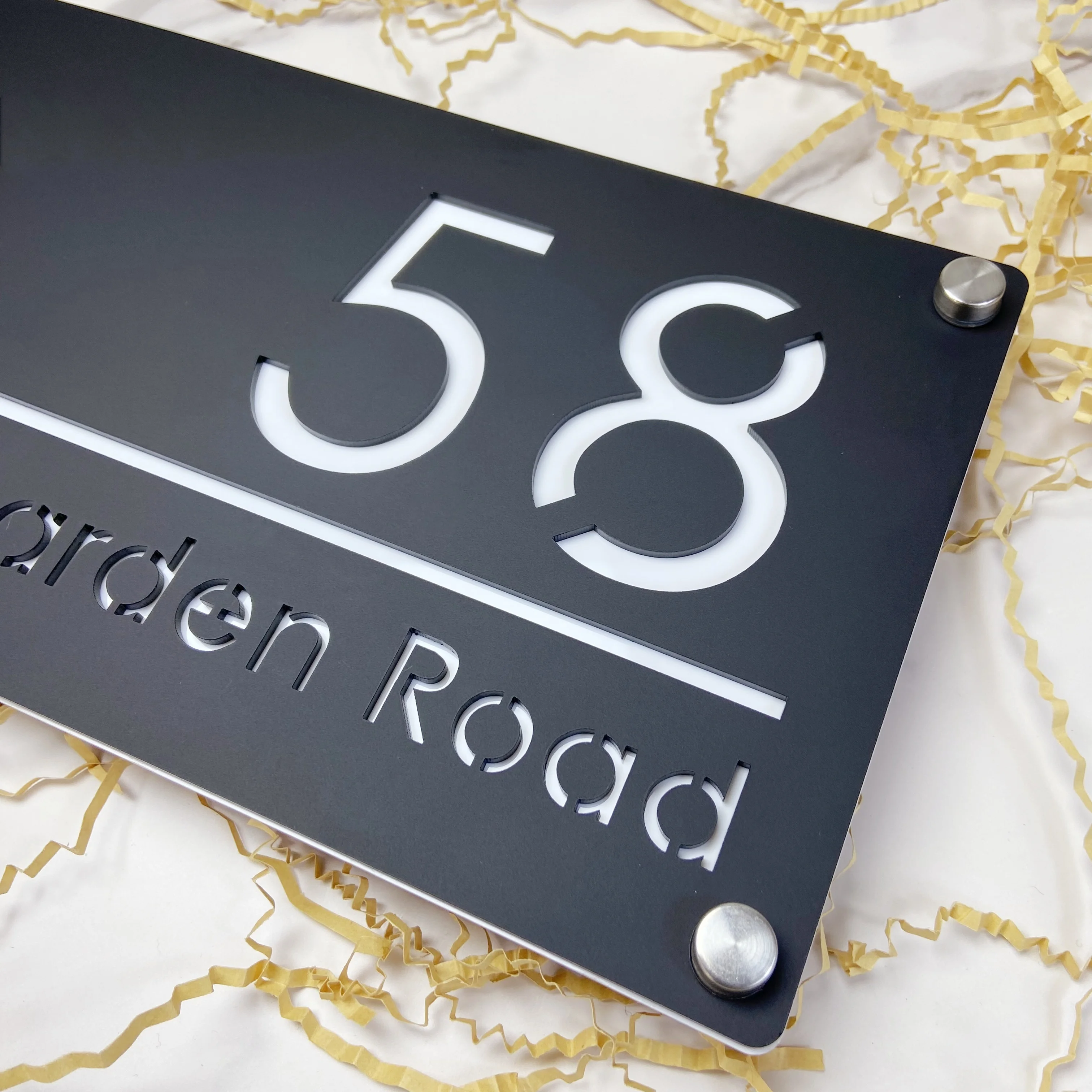 House Number Signs for Outdoor Decor