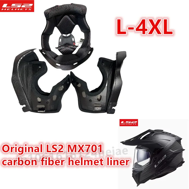 

Оригинальный LS2 подкладка для шлема FF801 FF370 MX701 подкладка для шлема из углеродного волокна аксессуары для шлема