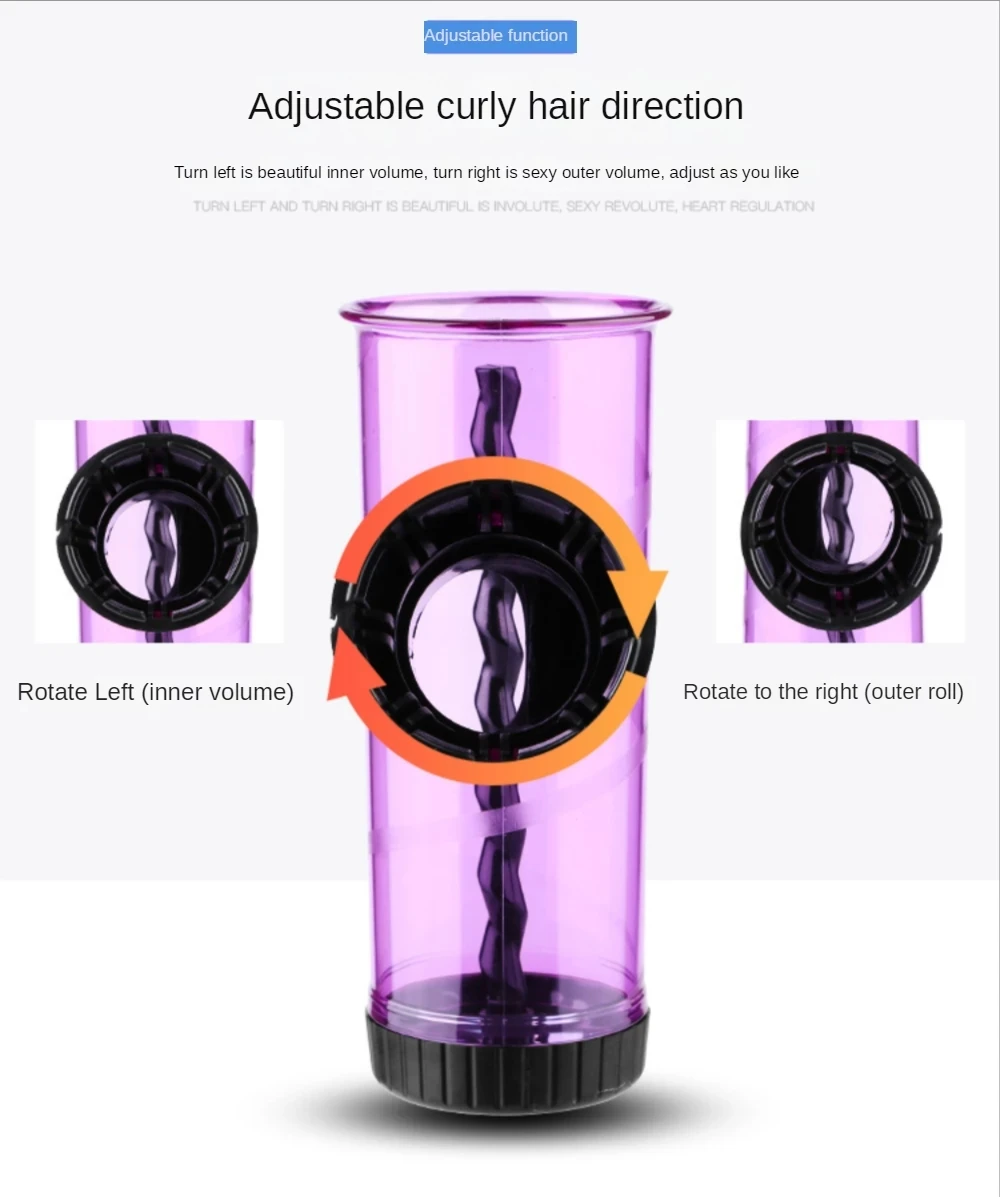 Hair Dryer Tube Roller Blowing Curly Hair Fan Housing Electric Dryer Magic Roll DIY Universal Curler