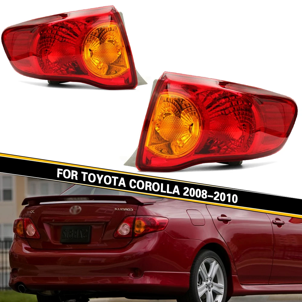 

Left/Right Side Red Tail Lamp FOR TOYOTA COROLLA 2008 2009 2010 Rear Tail Light Brake Lamp with Wire Harne