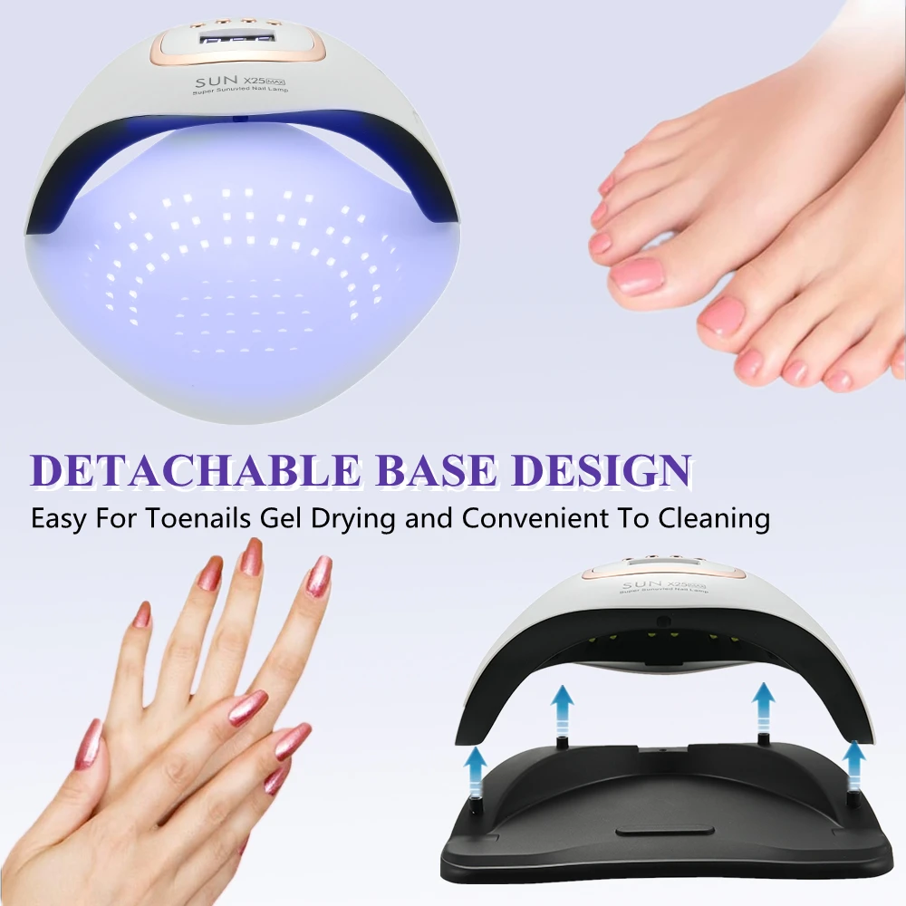 SUN X25 Max UV LED Nail Lamp For Fast Drying Gel Nail 81 LEDS Nail Dryer With Auto Sensor Professional Manicure Salon Tool 5