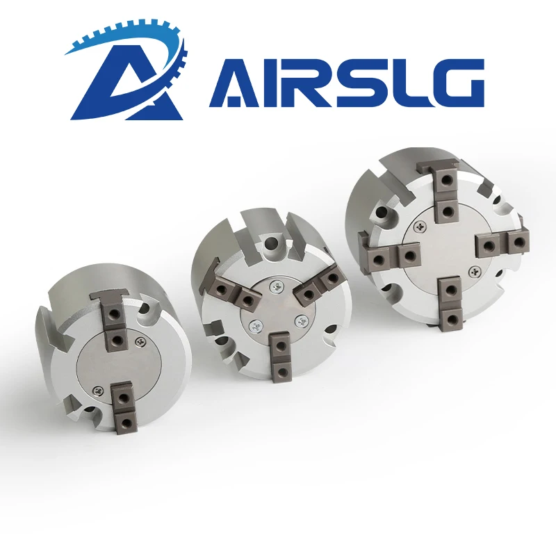 Pinça de ar Paralela tipo Smc Garra Pneumática de Alumínio Mhs232d Mhs340d 50d Mhs463d 16d 20d 25d Navio Livre
