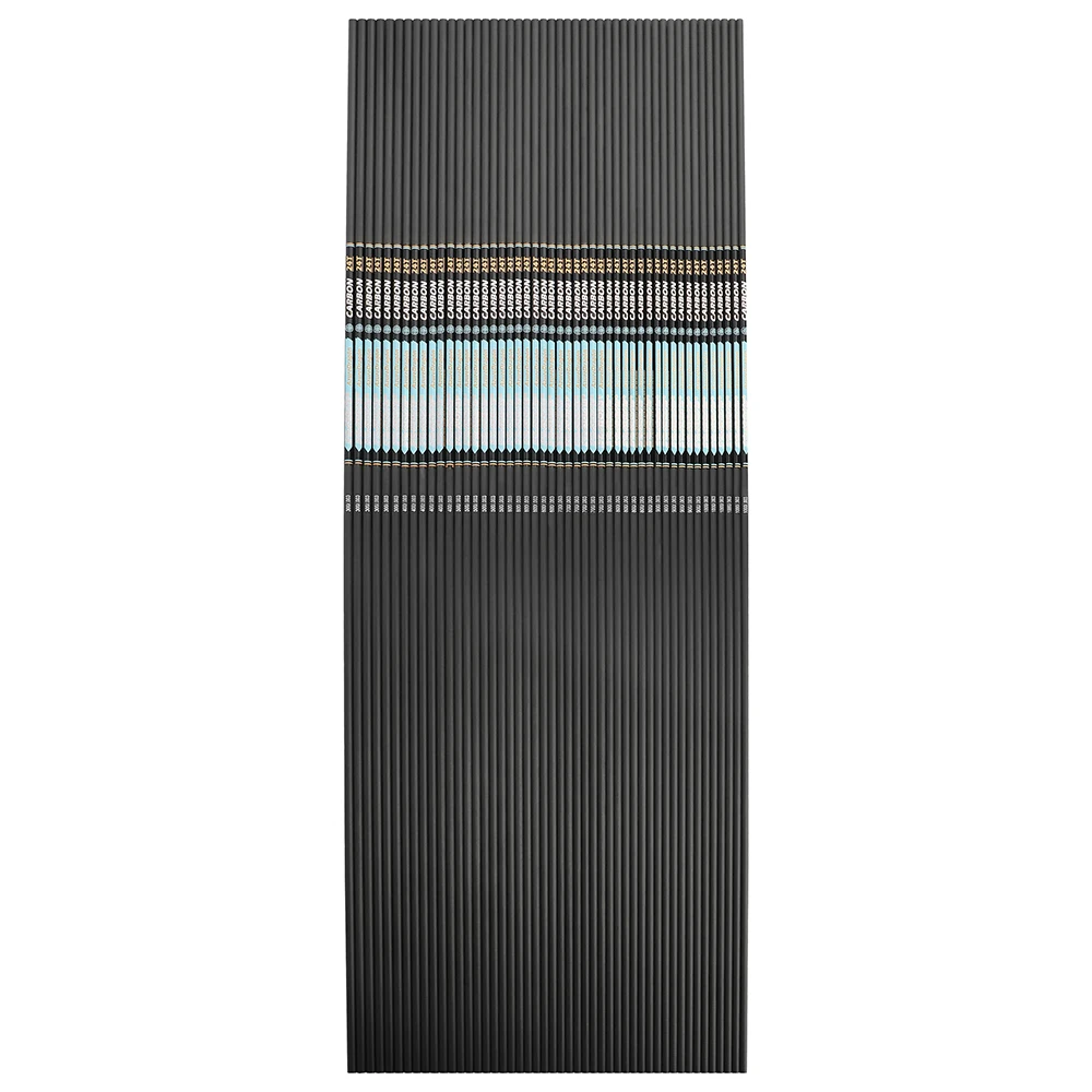 12 Flèches Carbone 30.5" Spine 500 - Pour Arc à Poulies, Longbow, Chasse - Empenne Plumes