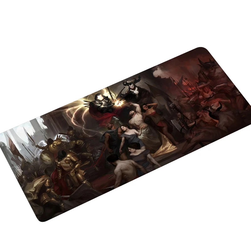 Mat Anti-Slip, Computador, Laptop Desk, Teclado, Diablo 4, XL, 40x90cm