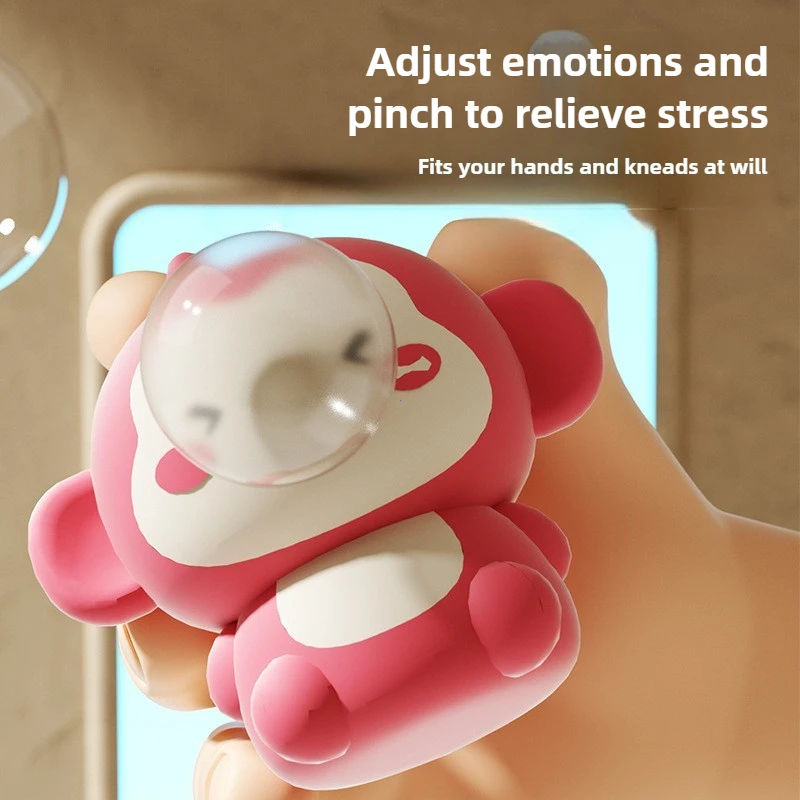 Cute Capybara Animal Spitting Bubbles Squish Squeeze Toy Anxiety Stress Relief Sensory Antistress Toys For Adults Kids Toys Gift