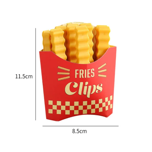 12 db Beállított Kreatív Francia Krumpli Táska Tömlő Tartó Hűtőszekrény Mágnes Klipek Élelmiszer -Tömítés Tartsa Meg A Friss Snack Tömítőbilincset - Image 6