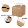 Leather Tissue Box Cover Square Holder Decorative Organizer, PU Facial Paper Holder 3
