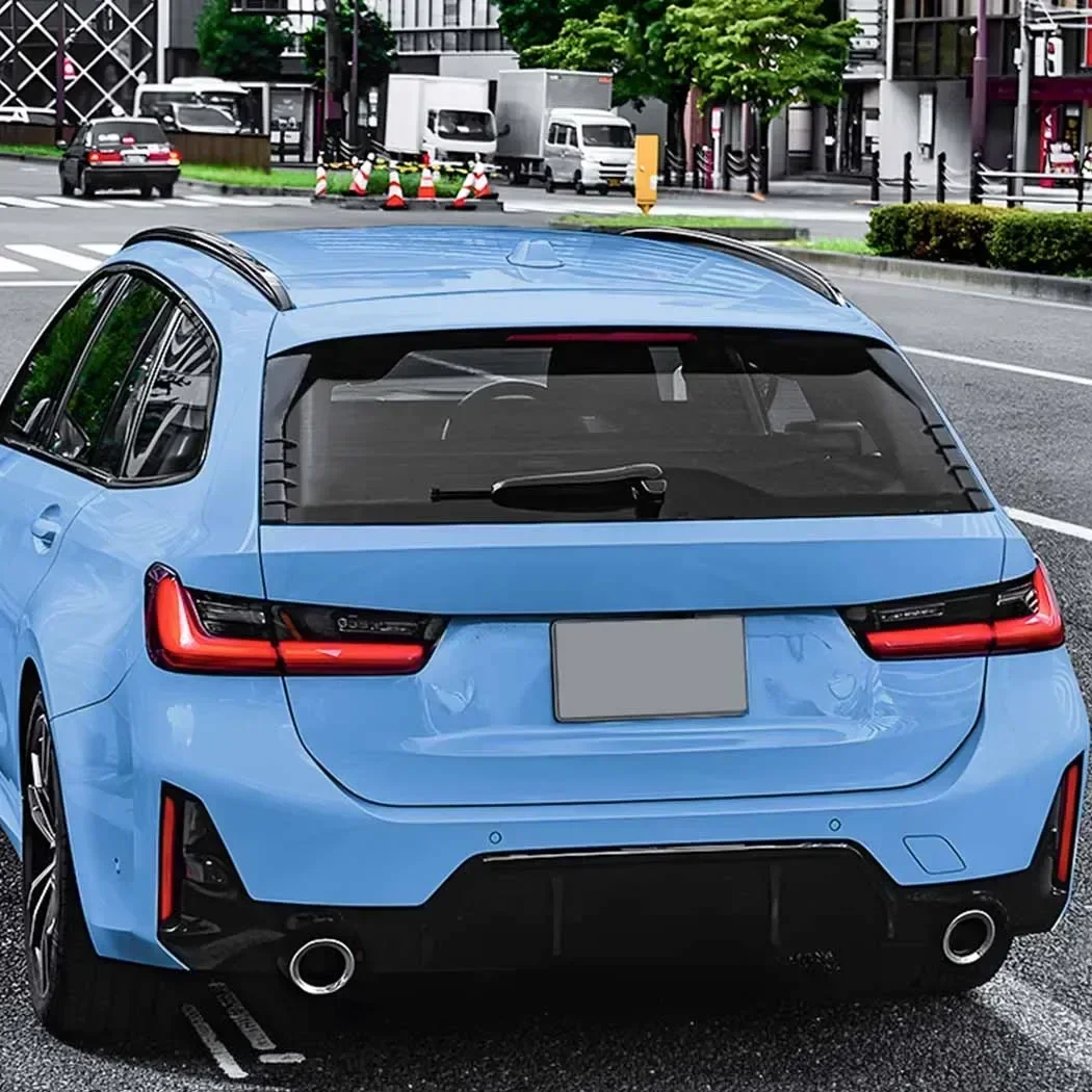 Dual Rear Window Side Spoiler Wings Splitter - ABS Trunk Side Wing Cover Stickers