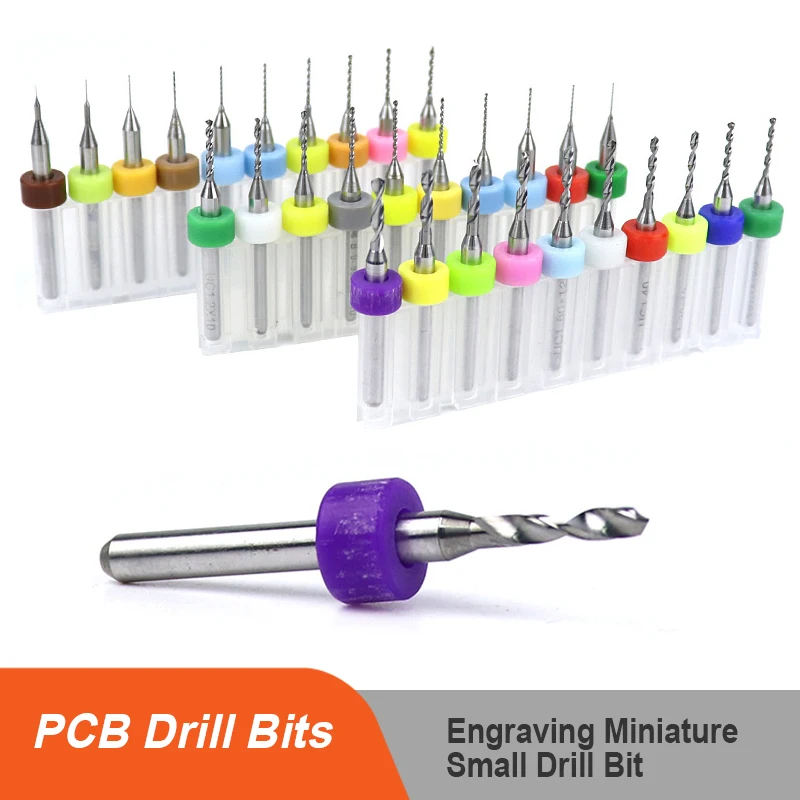 10pcs Import Carbide PCB Drill Bits 0.1mm 3mm Tungsten Steel Drill Bit