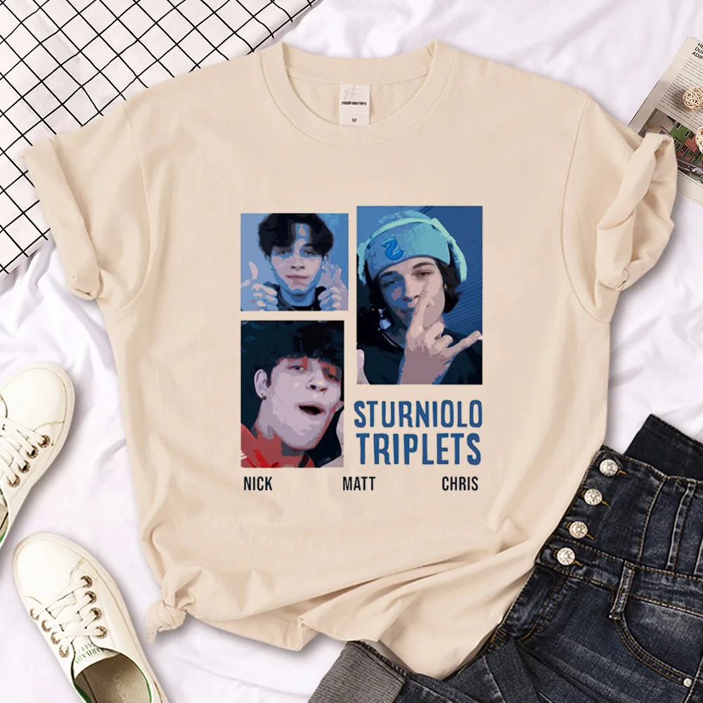 

Sturniolo Triplets Tee women Japanese graphic harajuku Tee girl graphic streetwear clothing