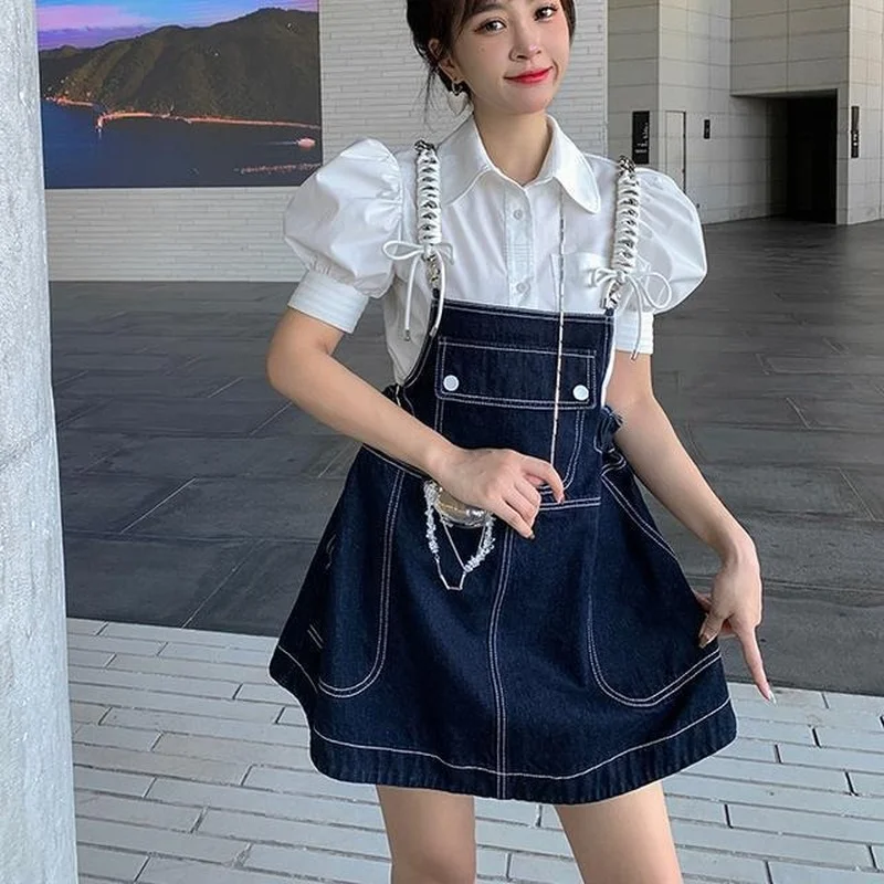 Spaghetti Strap Dress With Shirt Under Sleeveless Dress Women