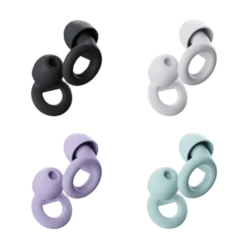 Noise Cancelling Ear Muffs Anti Noise Ear Plugs for Noise Reduction for Sleeping Silicone Ear Plugs Swimming Motorbike Filtering