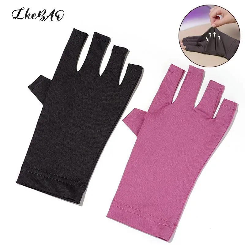 

1Pair Nail Art Glove UV Protection Glove Gel UV LED Lamp Tool Anti UV Radiation Protection Gloves Protector For Nail Art