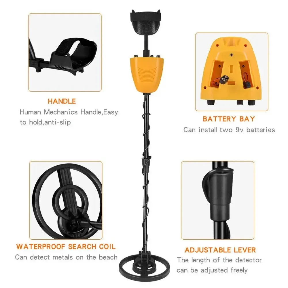 MD-5090 Metal Detector Detection Instrument Underground Gold Hunter Treasure Digger