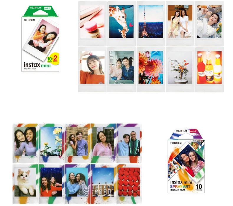 10-50 Sheets Fuji Fujifilm instax mini 12 Films 3 Inch Film for Instant Camera mini 11 8 9 7s 25 50s 90 Original Photo Paper