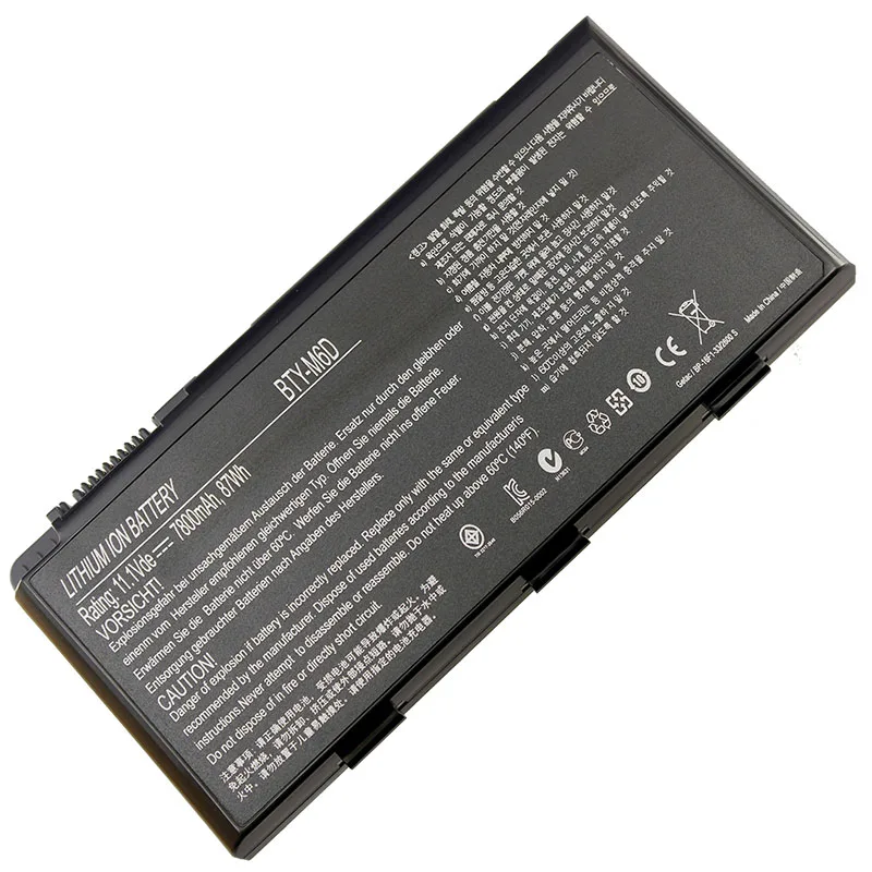 Bateria para Laptop 87wh Nova para Msi Gt680dxr Gt680r Gt663 Gt683 Gt630 Gt680d segundo M6d Gt780 Gt783 Gx60 Gx660 - Imagem 5