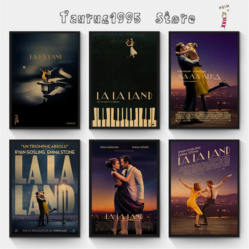 

La La Land Poster Posters Kraft Paper Vintage Poster Wall Art Painting Study Aesthetic Art Small Size Wall Stickers