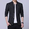 2023 Autumn winter men's casual suit Korean version slim-fit plaid suit jacket plus fleece thickened coat large size single west 2