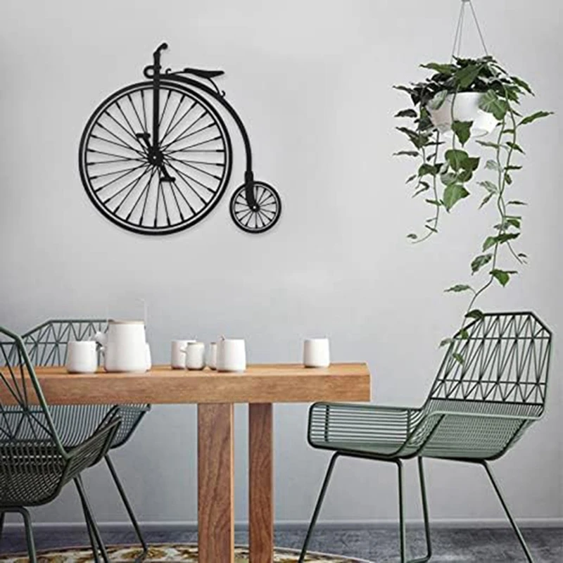 Bicycle Artwork Home Decor Living Room Bedroom Study Bathroom Decor Indoor Outdoor Decorations Wall Hanging Ornament 3
