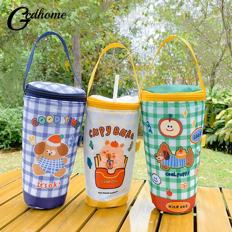 Eco-Friendly Insulated Milk Tea Tote Bag - Portable Heat Preservation Handbag