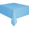 Plastic Disposable Solid Color Tablecloth Birthday Party Wedding Christmas Table Cover Wipe Desk Cloth Decor  Covers Rectangle 4